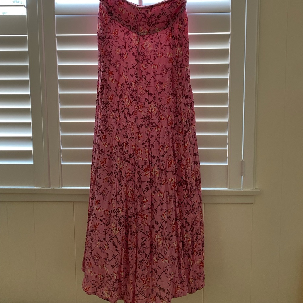 TREE OF LIFE pink maxi skirt